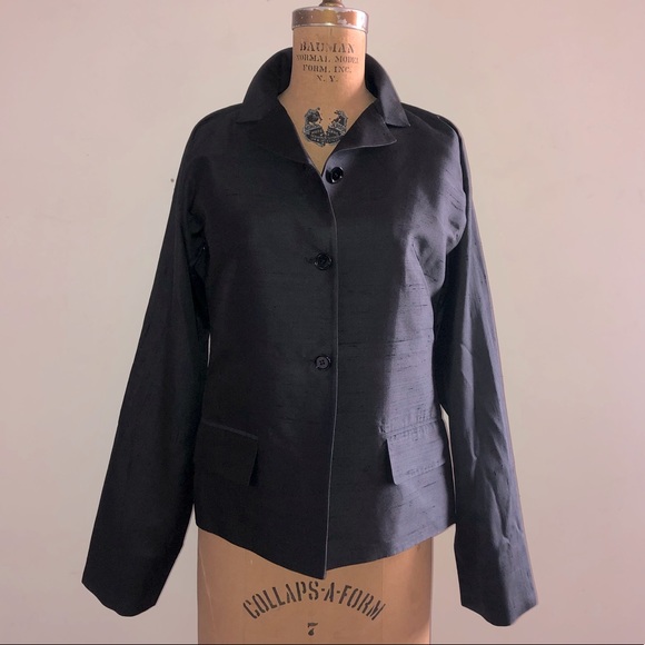 DOLCE & GABBANA] Black Silk Blazer Suit Jacket: NWOT - Picture 1 of 13